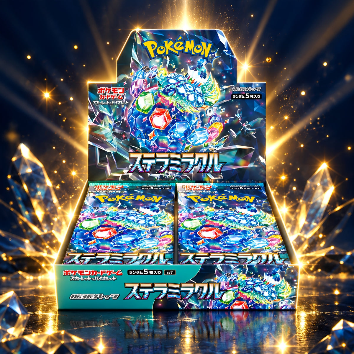 Sealed Pokémon TCG Stellar Miracle Booster Box – 30 Packs | Japanese Exclusive Scarlet & Violet