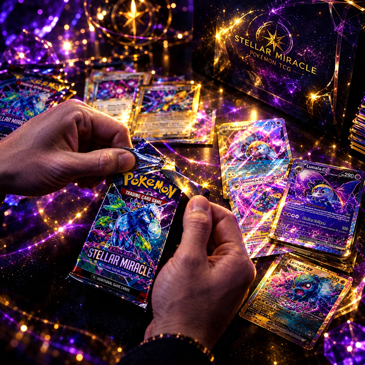 Sealed Pokémon TCG Stellar Miracle Booster Box – 30 Packs | Japanese Exclusive Scarlet & Violet